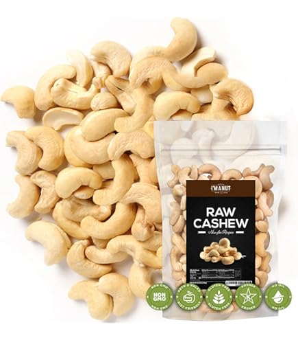 Amazon.com : 100% Pure Whole Cashew Nuts, Kaaju, Cashews Dry